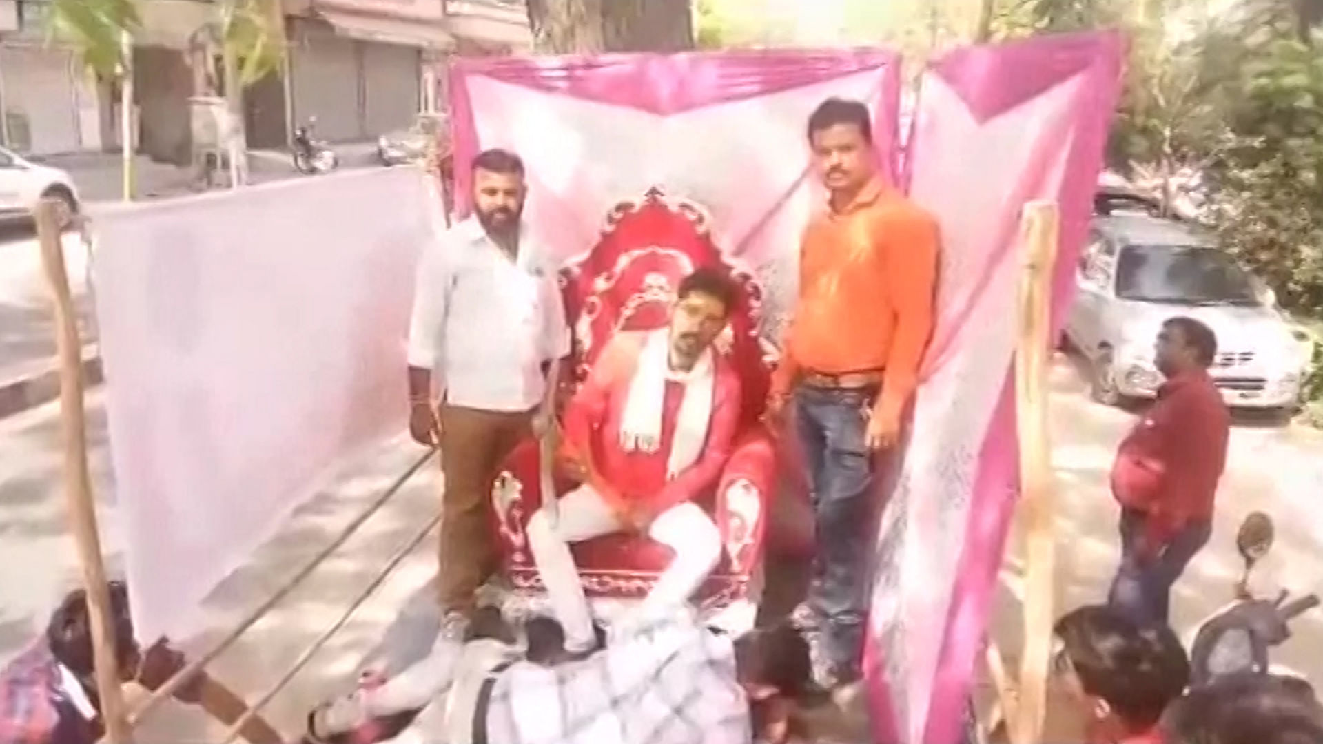 A lookalike of alleged killer Shambhu Lal Raigar was dressed up as him and taken out on a procession glorifying him.