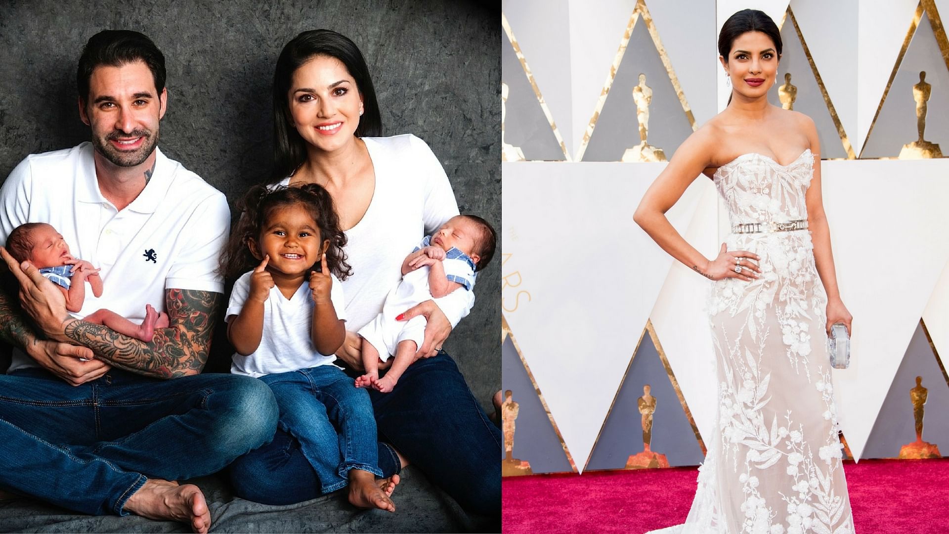 Sunny Leone and Daniel Weber have twins and Priyanka Chopra skips Oscar 2018.