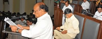 Andhra Pradesh Finance Minister Yanamala Ramakrishnudu. (Photo: IANS)