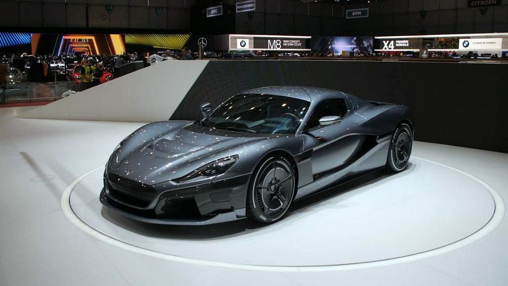 The Rimac C_Two can hit a top speed of over 415 kmph.