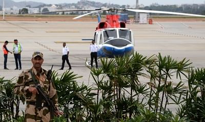 A helicopter-taxi (heli-taxi). (Photo: IANS)