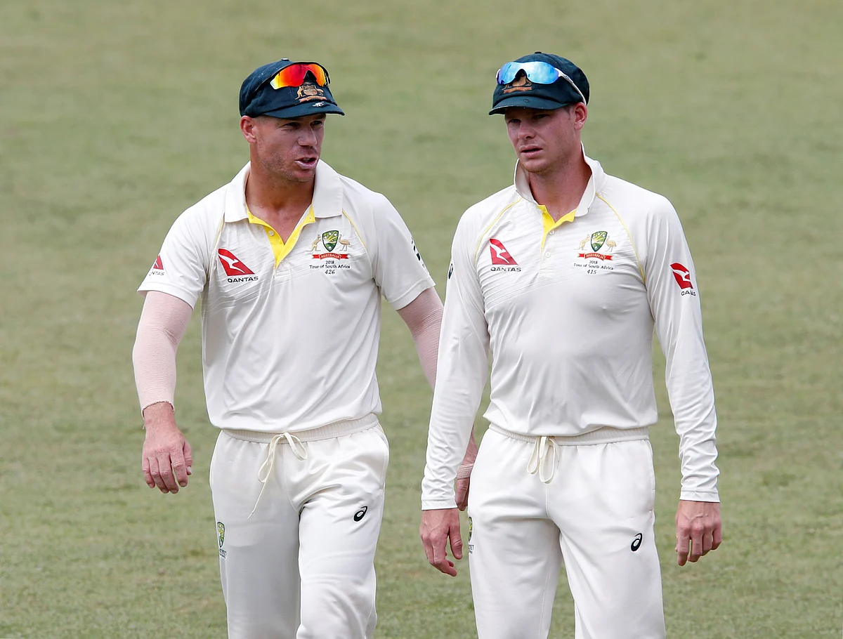File photo of David Warner and Steve Smith.