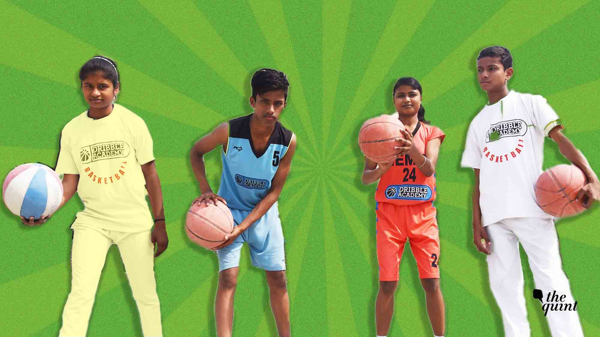 Five children have been selected for the Junior NBA Nationals from Gejha village in Noida.