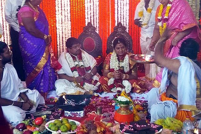 Sasikala Pushpa married  Dr B Ramaswamy on Monday, violating a court order staying the marriage. 