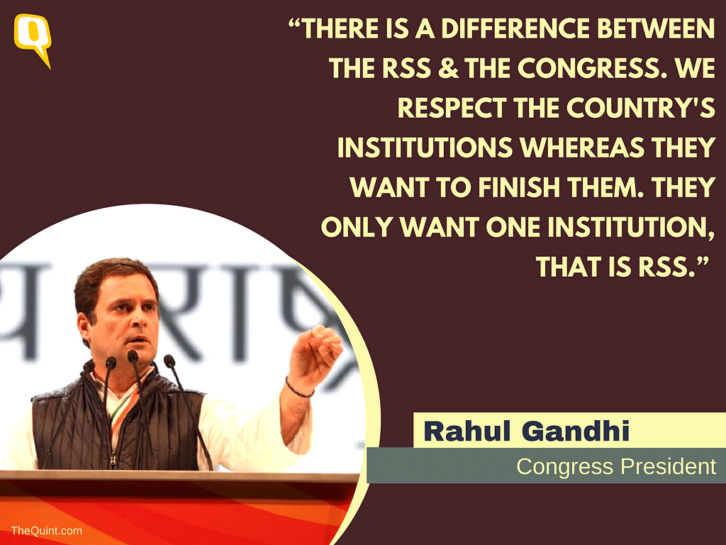 Rahul Gandhi delivered the closing speech at the 84th Congress Plenary Session in New Delhi on 18 March.