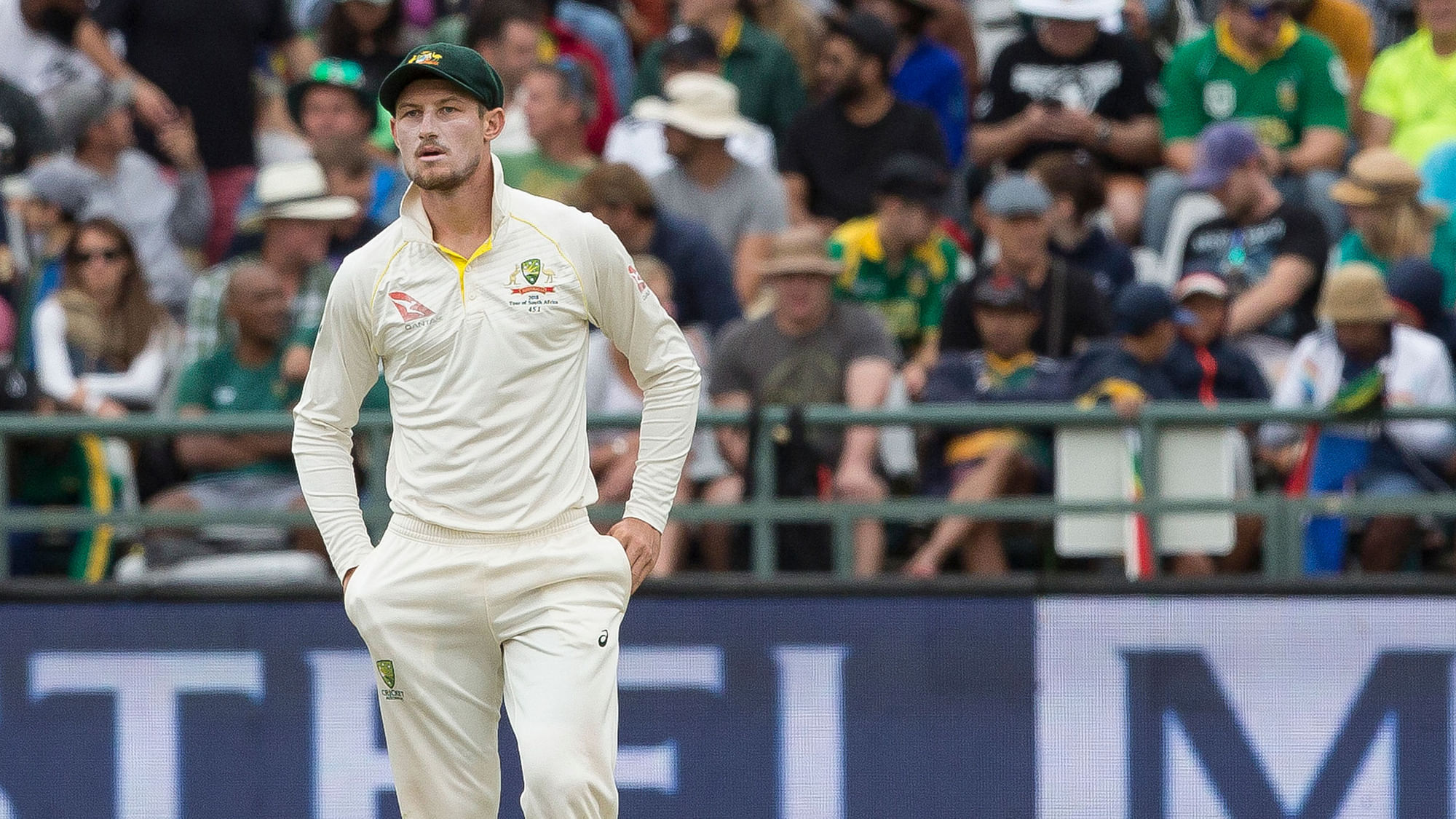 Australian batsman Cameron Bancroft was caught on camera rubbing a yellow object against the ball during the third Test against South Africa.
