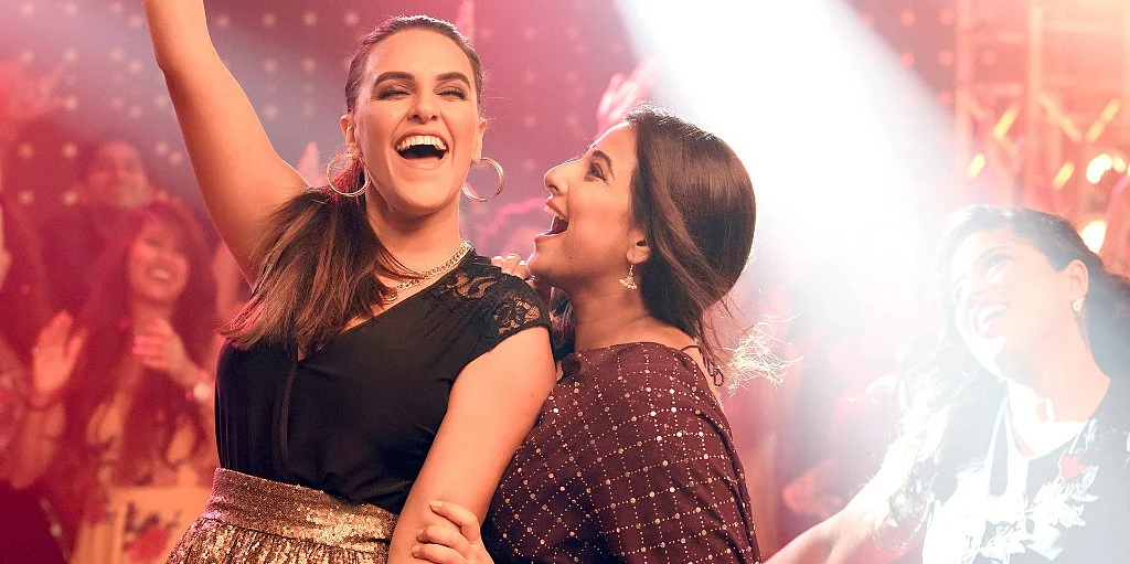 Neha Dhupia and Vidya Balan in <i>Tumhari Sulu.</i>