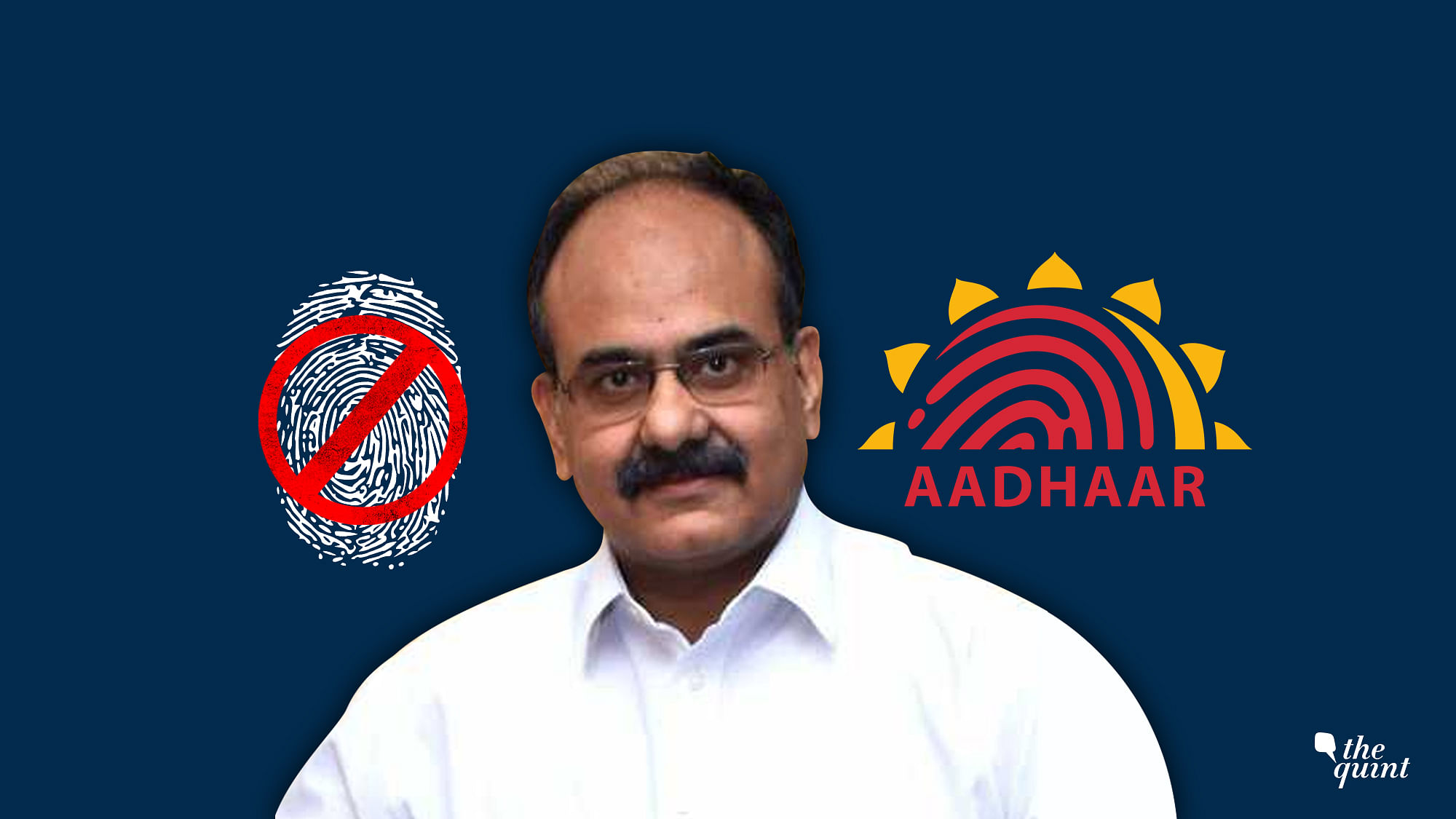 The Aadhaar CEO appears to have locked his own biometrics so they can’t be used for biometric authentication.