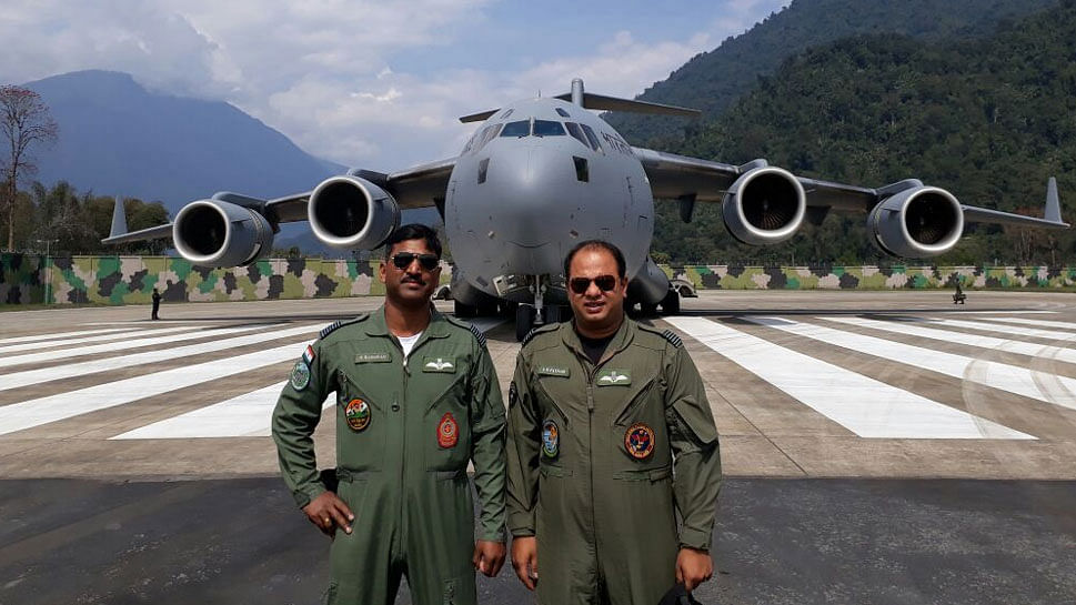 IAF’s C-17 Globemaster transport aircraft carried out a historic landing at Tuting in Arunachal Pradesh on Tuesday.