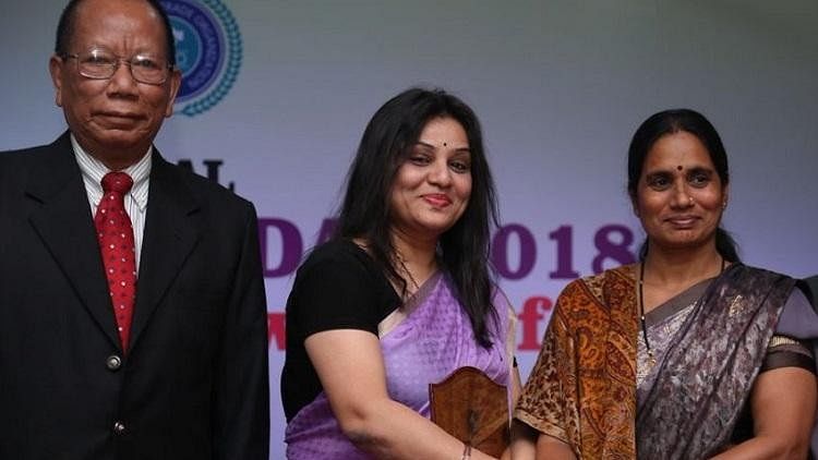 Sangliana  read from a prepared speech, which allegedly reeked of “patriarchy” at Nirbhaya Awards 2018 in Bengaluru on 8 March.