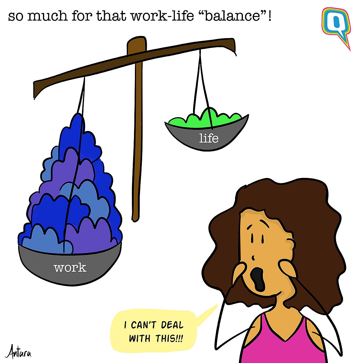 Antara’s Comics: Is the Work-Life Balance a Myth?