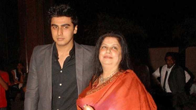 Arjun Kapoor with his mother Mona Kapoor.