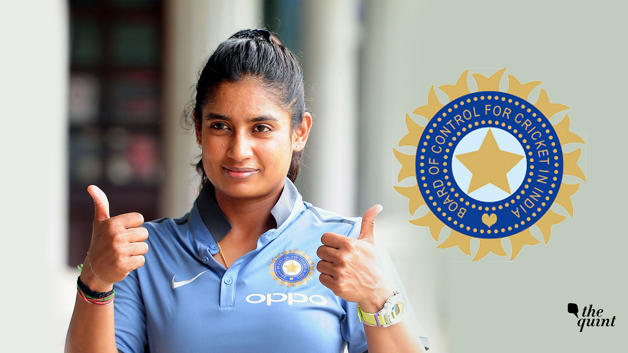 Mithali Raj has been given a Rs 50 lakh annual contract. The sum, however, is just about half of what the lowest category in men’s cricket receives.