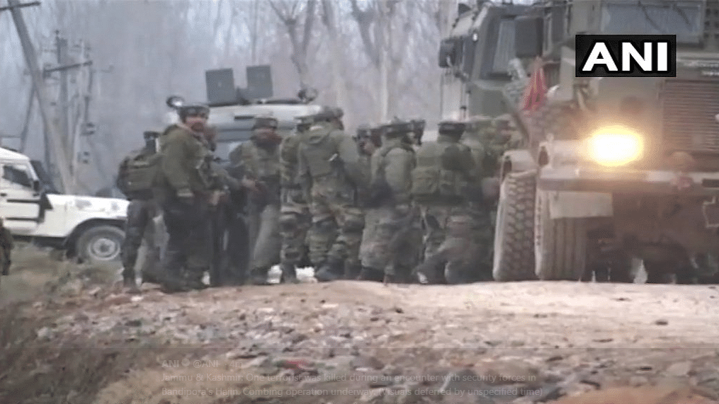 One terrorist was killed during an encounter with security forces in Jammu and Kashmir’s Bandipora.