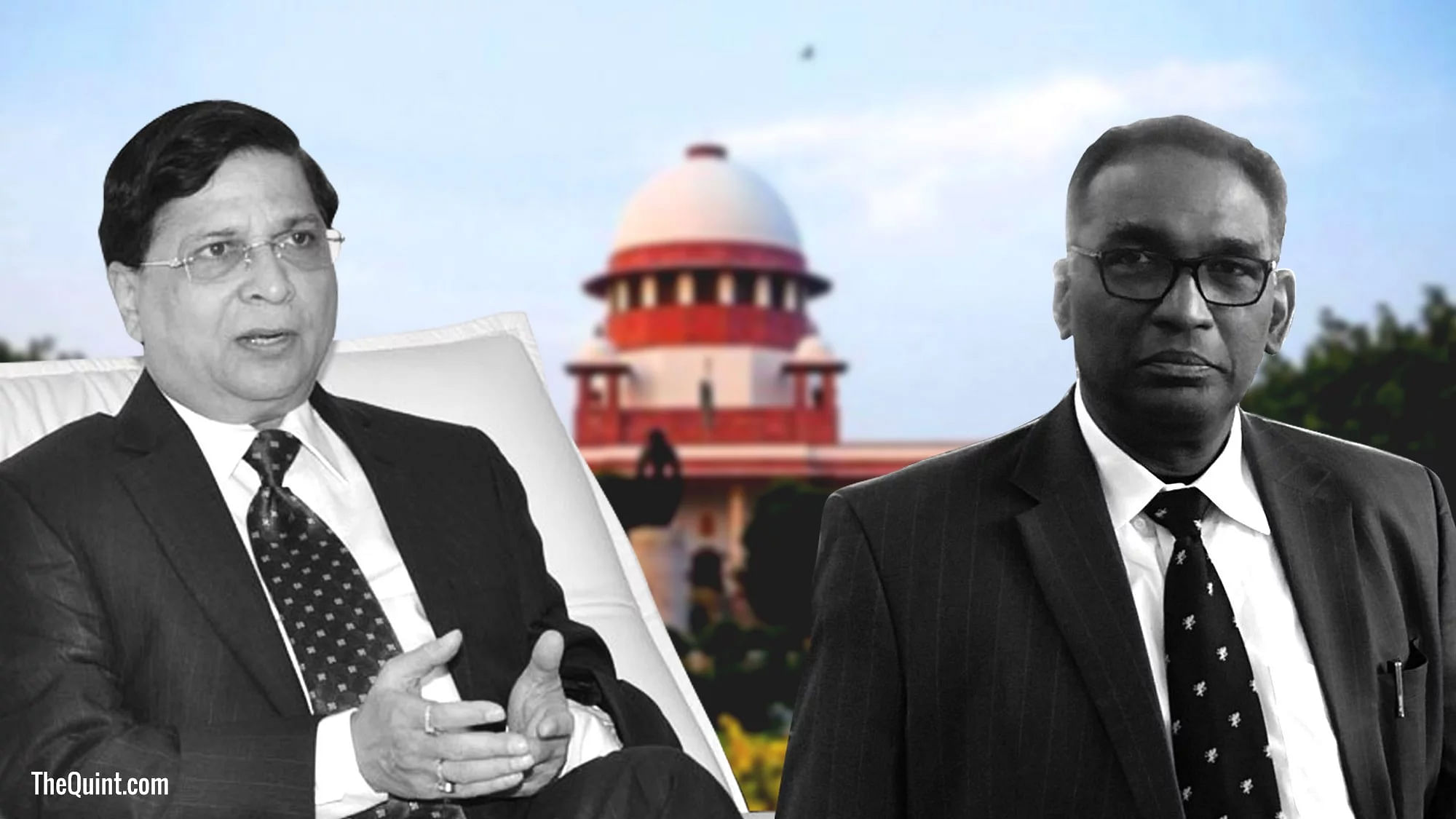 Justice Chelameswar (right) has reportedly written a letter to CJI Dipak Misra (left) complaining of interference in judicial matters by the Centre.
