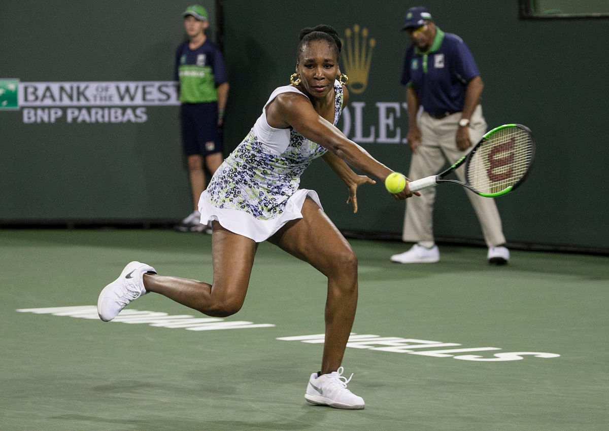 Venus Williams defeated younger sister Serena 6-3, 6-4 in the third round of the BNP Paribas Open.