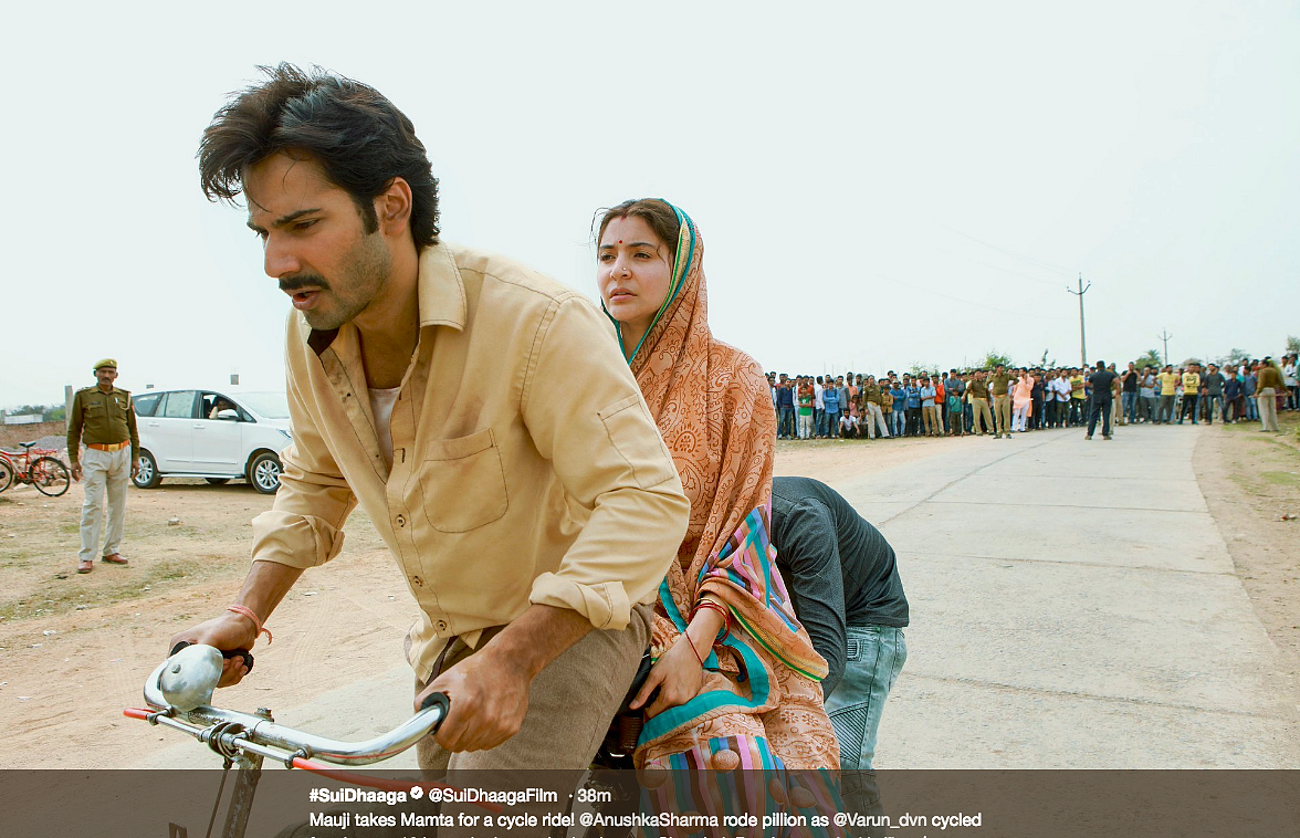 A screenshot from the Twitter handle of the official page of <i>Sui Dhaaga.</i>