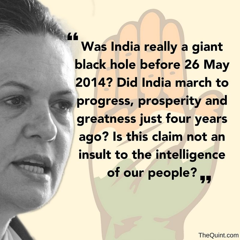 Speaking at the India Today Conclave, Sonia Gandhi said the judiciary is in turmoil.