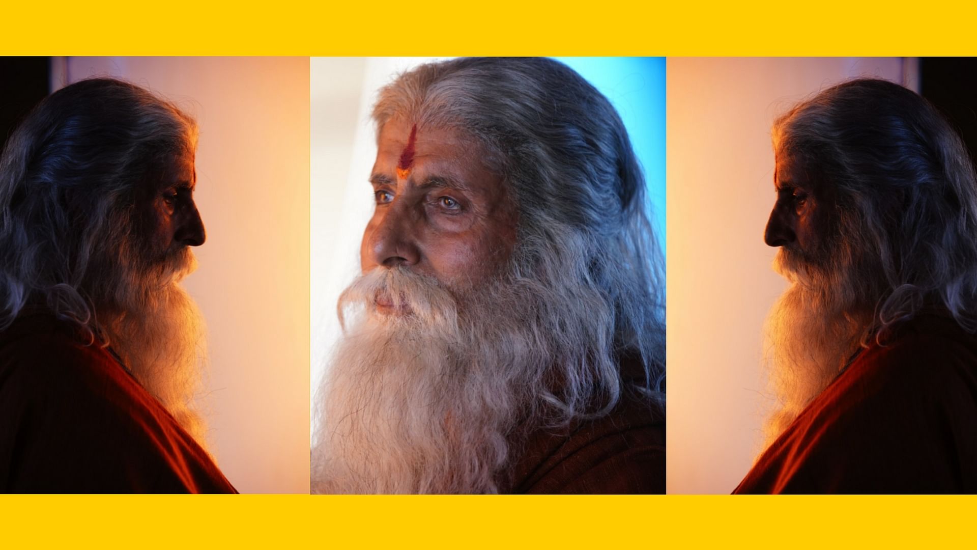 Amitabh Bachchan shared his look from the Chiranjeevi’s period film,  <i>Sye Raa Narasimha Reddy</i>.