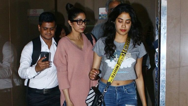 Sridevi with daughter Janhvi.