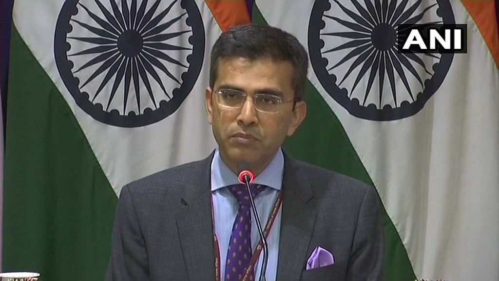 File image of MEA spokesperson Raveesh Kumar.