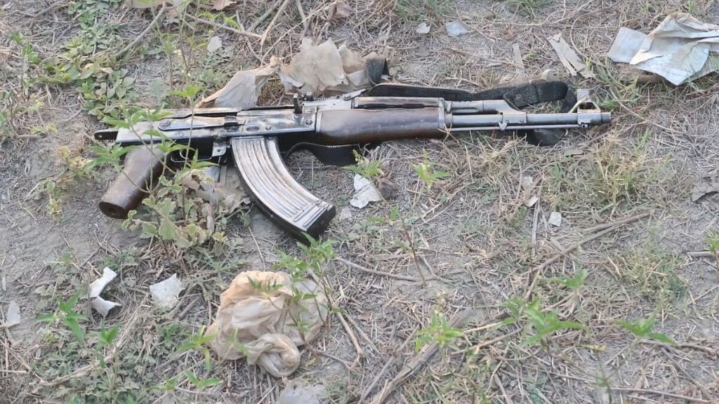 An AK-47 seized in one of the encounters.&nbsp;