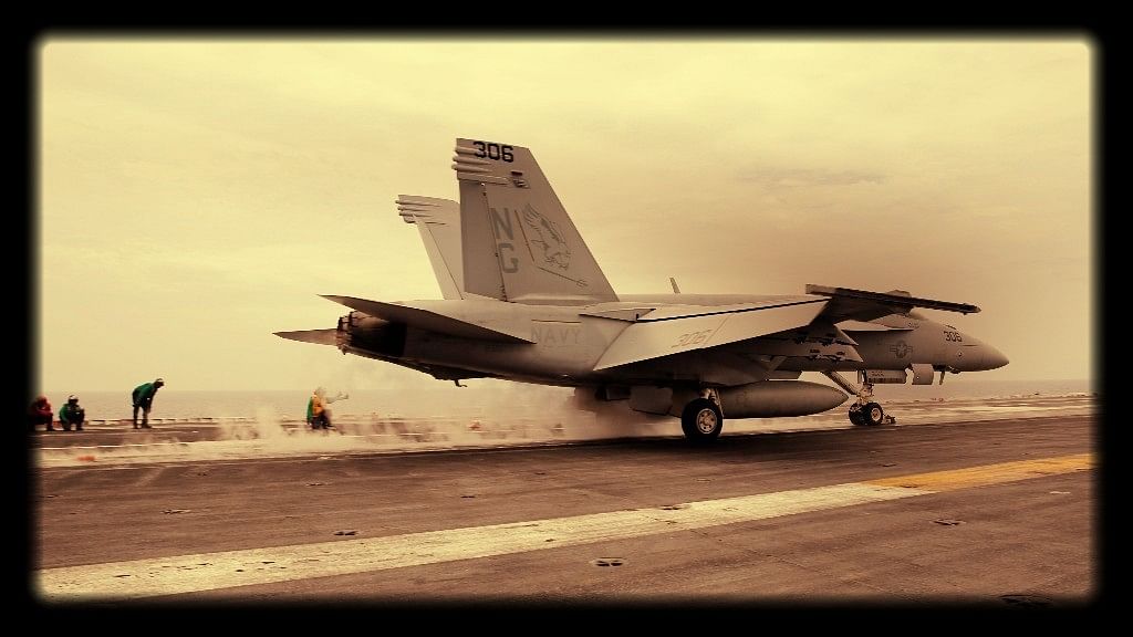File photo of An F/A-18 Hornet fighter jet.&nbsp;