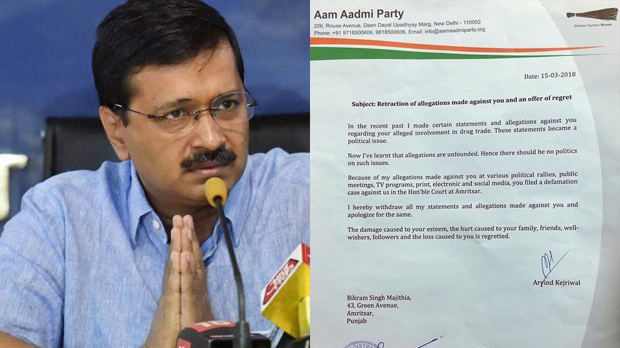 AAP Chief Arvind Kejriwal’s complete u-turn on Majithia has led ted to a growing disquiet within his party.&nbsp;