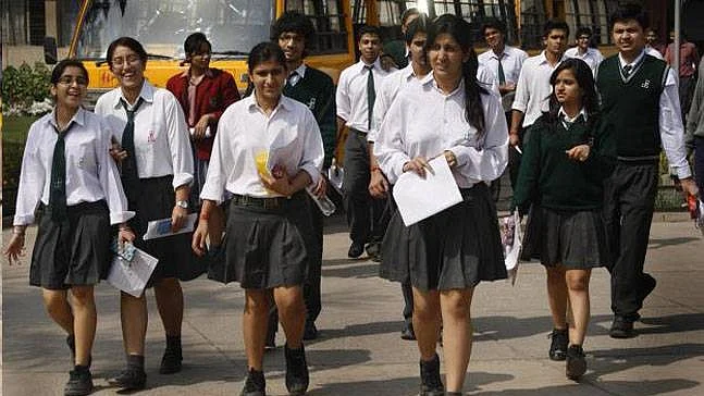 File photo of school students after appearing for Board exams. Image used for representational purposes.