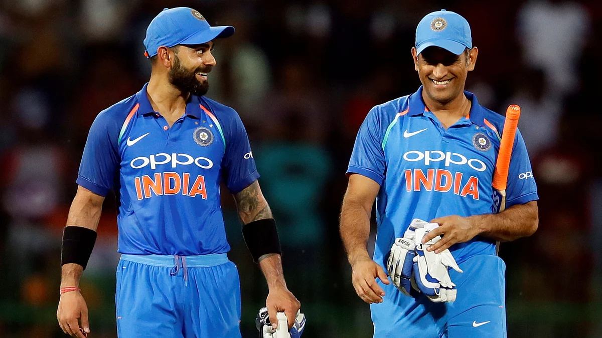 Virat Kohli and MS Dhoni.