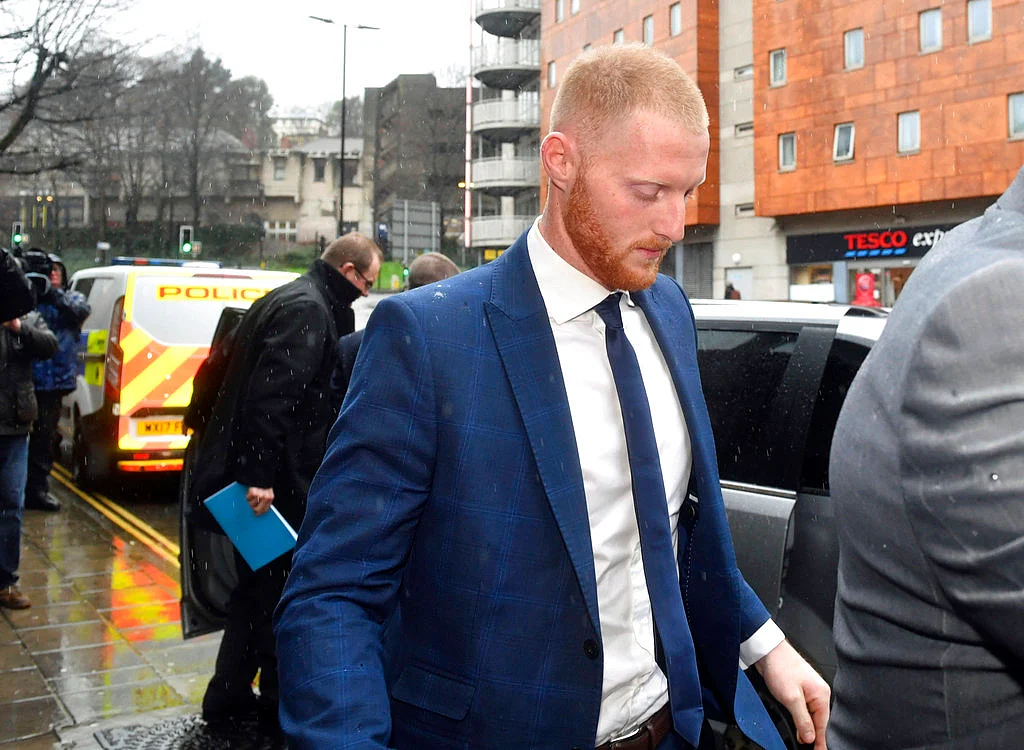 England cricketer Ben Stokes arrives at Bristol Magistrates Court in Bristol in February this year.