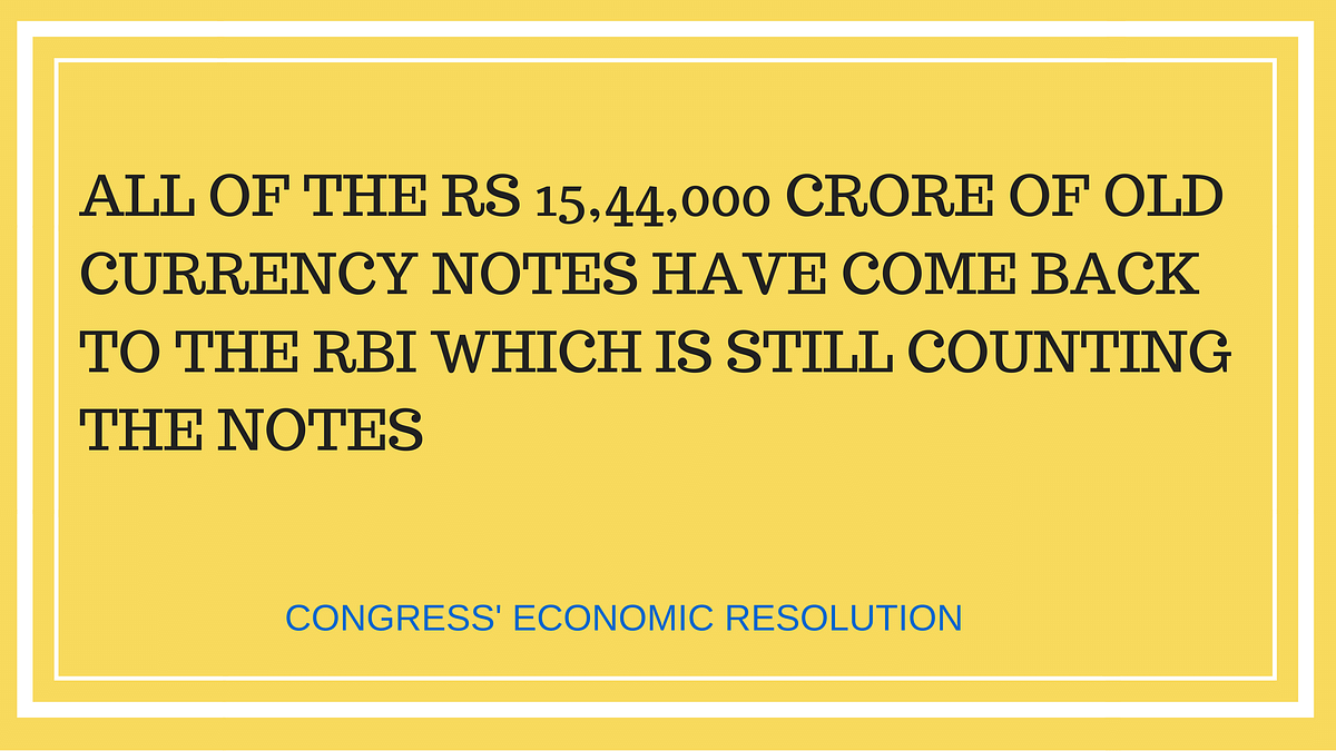 The Congress claimed that the BJP’s most “colossal failure” had been its “mismanagement of the economy”.