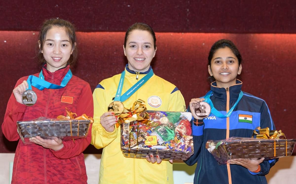 Here’s a look at India’s three junior shooters ahead of the Commonwealth Games which begins on 4 April.