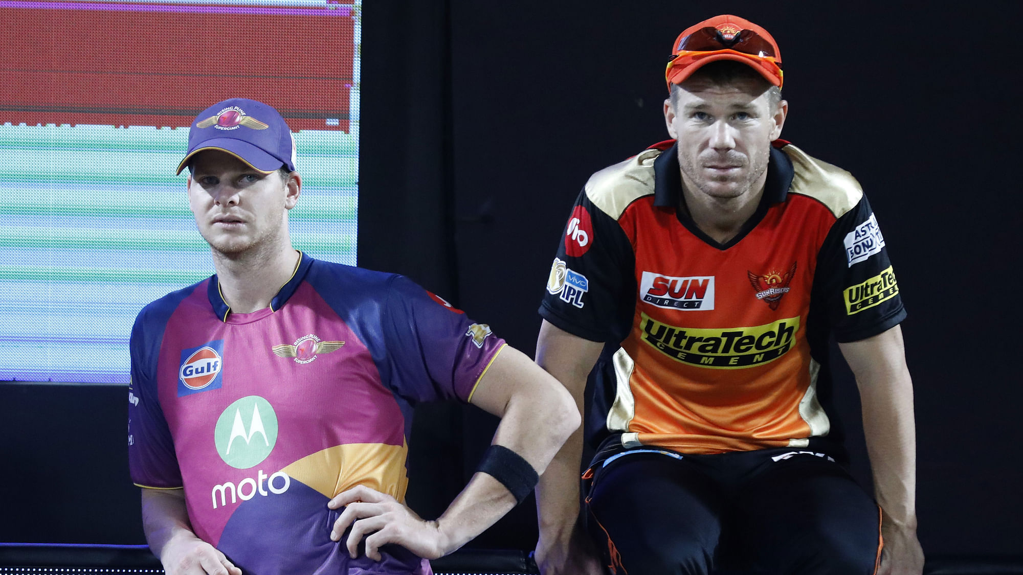 File photo of Steve Smith and David Warner who will be playing the Indian Premier League this season.