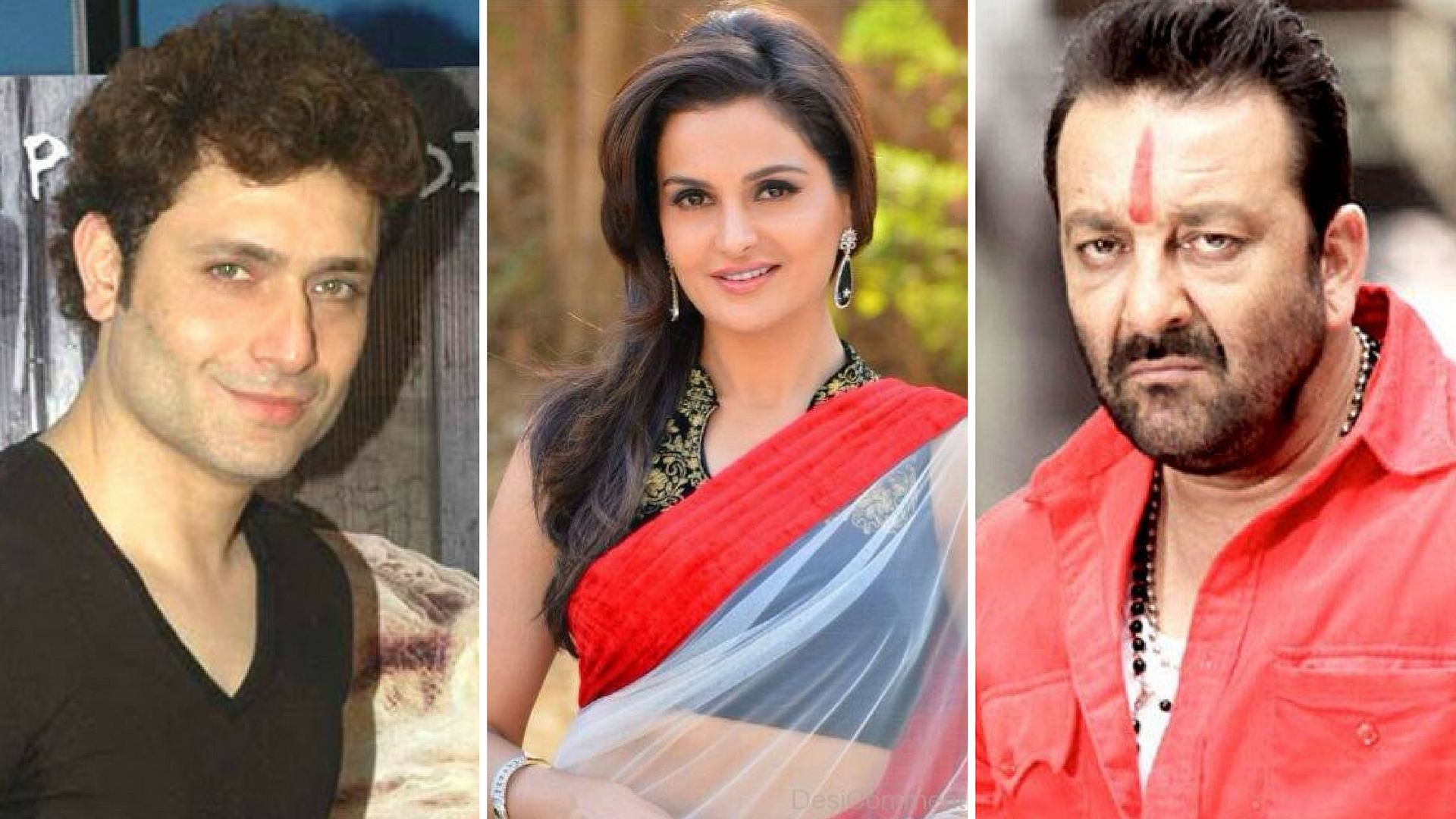 Shiney Ahuja (left), Monica Bedi (centre) and Sanjay Dutt (right) have also served time in jail.&nbsp;