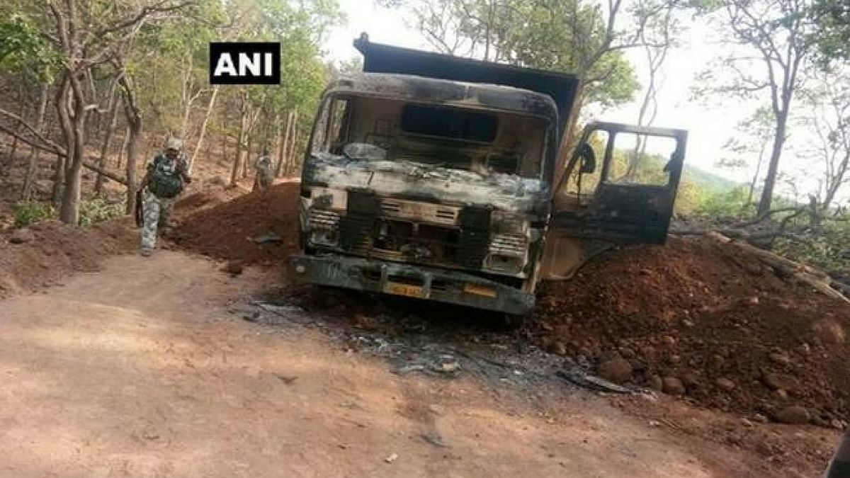Naxals Torch 5 Vehicles Engaged in Road Work, ‘Abduct’ 3 Men  