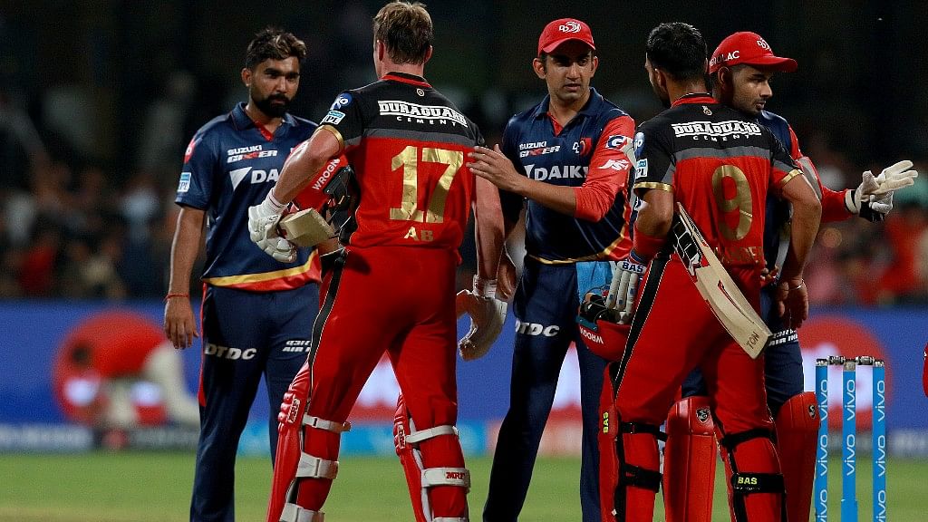 RCB beat DD by six wickets.