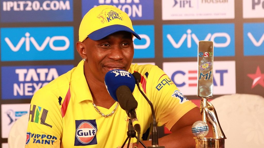 Dwayne Bravo hit seven sixes and three fours to Chennai Super Kings home.