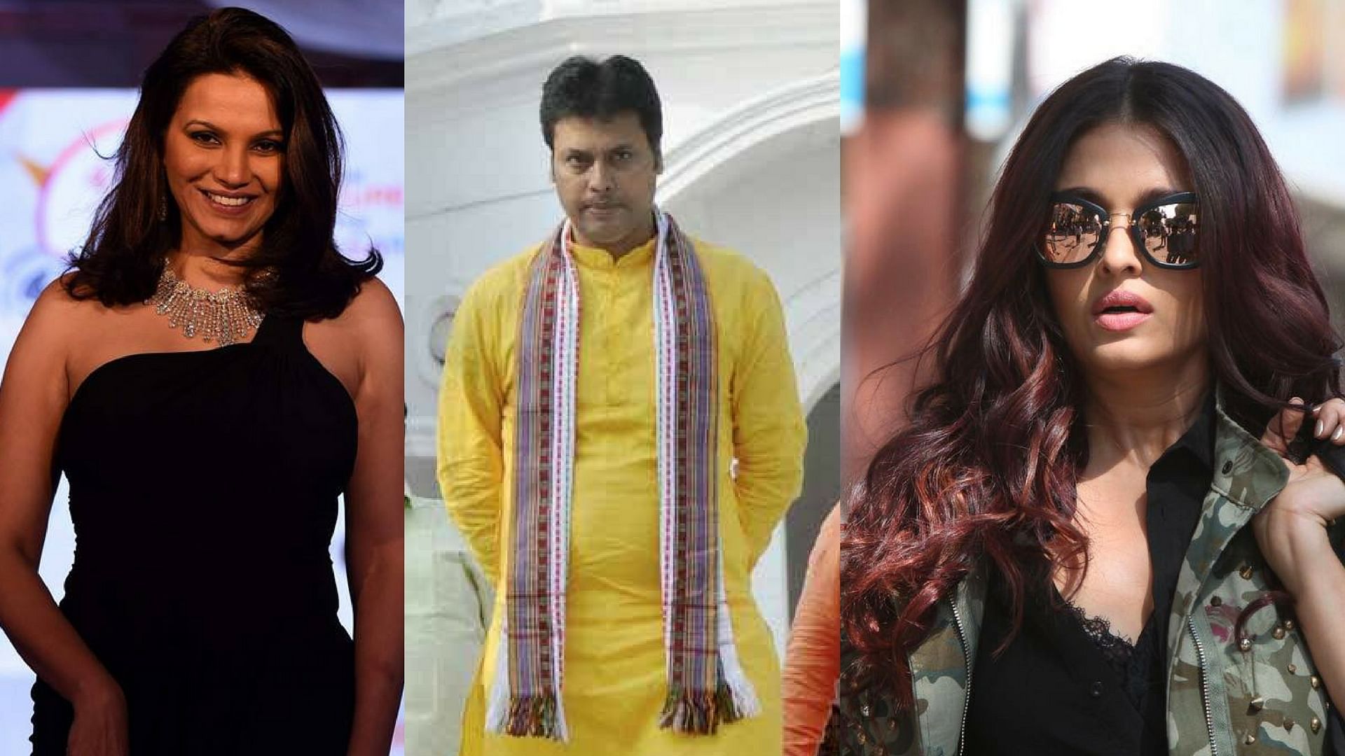 Diana Hayden, Biplab Kumar Deb and Aishwarya Rai.&nbsp;