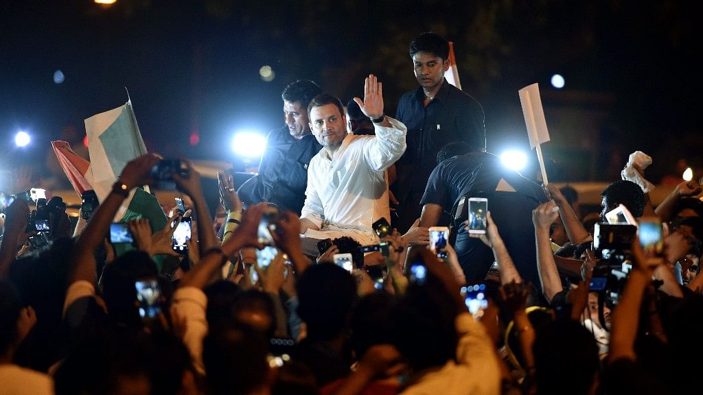 Rahul Gandhi at the Candle March