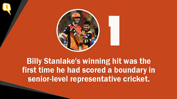 Stanlake’s Last-Ball 4 Helps Sunrisers Defeat Mumbai in a Thriller
