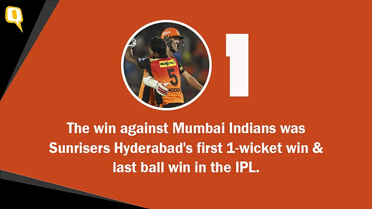 Stanlake’s Last-Ball 4 Helps Sunrisers Defeat Mumbai in a Thriller