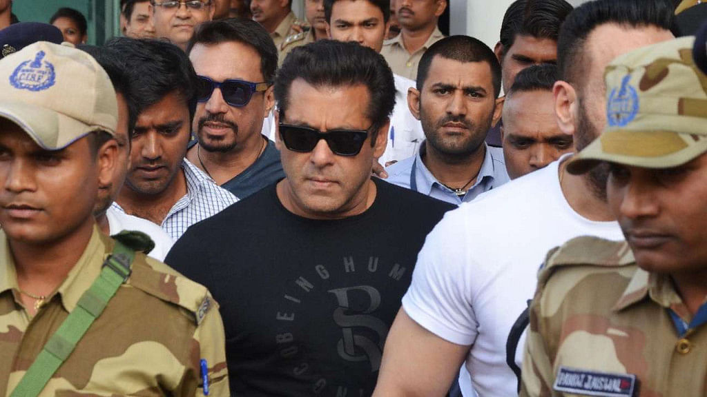 Actor Salman Khan appeared before a Jodhpur rural court. 