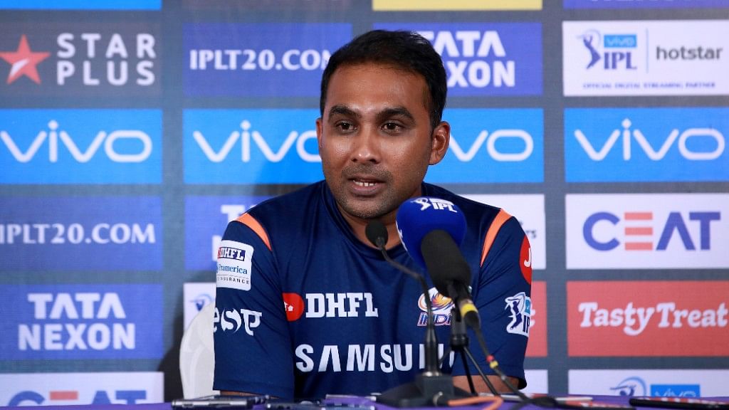 Mumbai Indians’ coach Mahela Jayawardene at the post match press conference on Tuesday.