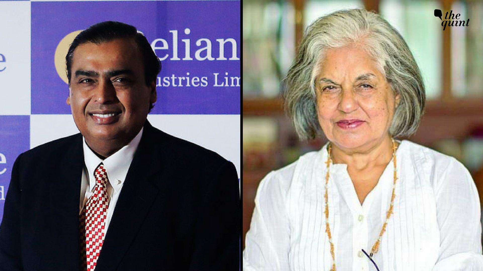 Mukesh Ambani (left) and Indira Jaisingh (right) feature on Fortune’s top 50 leaders list.