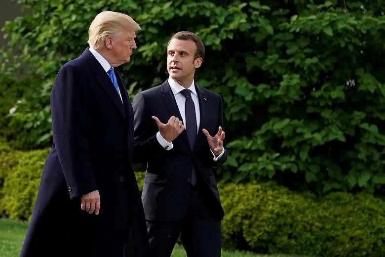 Macron’s arrival marks the first state visit to by a foreign dignitary since Donald Trump became president.