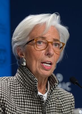 Christine Lagarde. (Xinhua/Xu Jinquan/IANS)