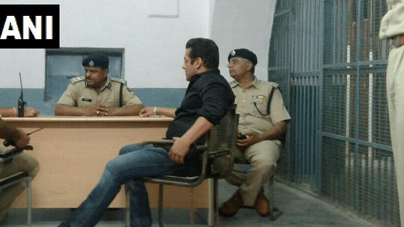 Salman Khan at Jodhpur jail in April.