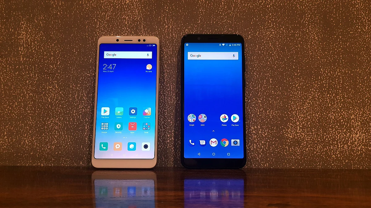 The Xiaomi Redmi Note 5 Pro( left ) comes with a 20-megapixel front camera