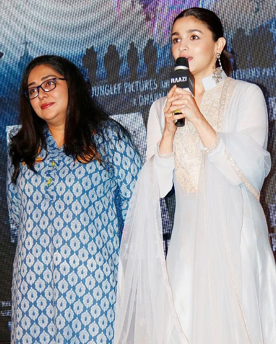 Meghna Gulzar with Alia Bhatt. 